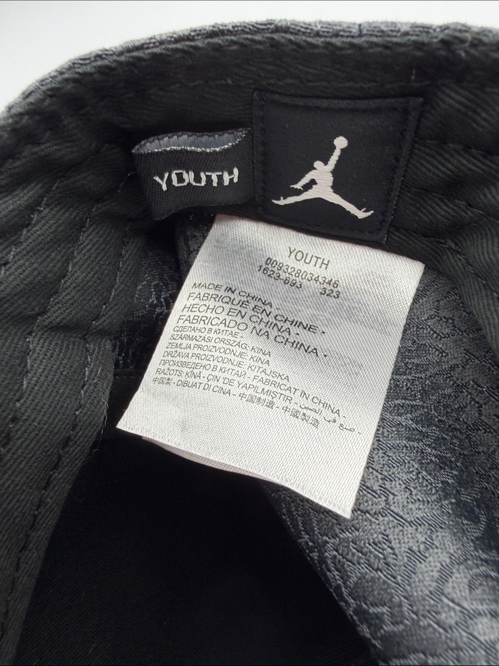 Nike Black Metallic Jumpman Snapback Hat Youth Size - Picture 7 of 7